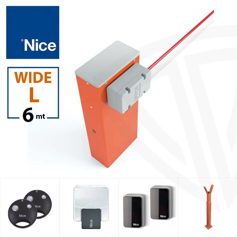 Nice Wide L Otomatik Kollu Bariyer (6 MT) (Kit Paket)